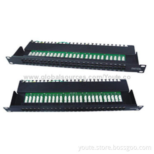 UTP Telephone Panels, 50 Port, LSA IDC, Fit for 22/23/24AWG Cables